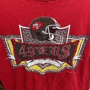 Vintage 1991 Signal Sports NFL San Francisco 49ers Red Graphic T-Shirt
